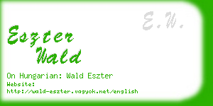 eszter wald business card